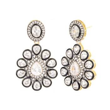 Silver Cubic Zirconia Designer Victoria Necklace Sets 2