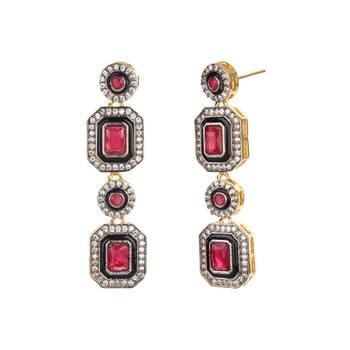 Red Victoria Cubic Zirconia Necklace Sets 3
