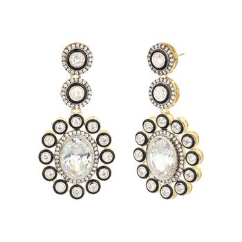Silver Victoria Designer Cubic Zirconia Necklace Sets 2