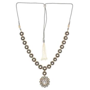 Silver Victoria Designer Cubic Zirconia Necklace Sets 4