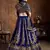 Navy Blue Silk Lehenga Choli Set