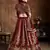 Gorgeous Maroon Dori & Sequins Embroidered Silk lehenga choli for wedding