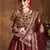 Gorgeous Maroon Dori & Sequins Embroidered Silk lehenga choli for wedding