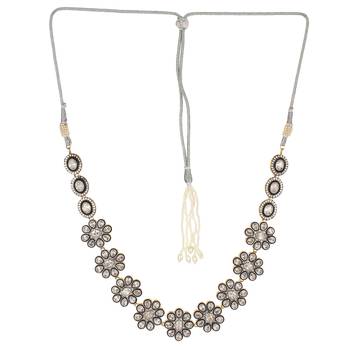 Designer Silver Cubic Zirconia Necklace Sets 4