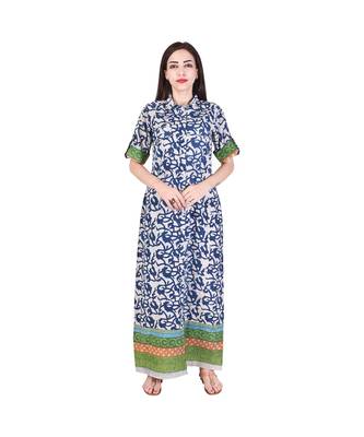 blue printed cotton dresses 2