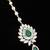 Green Emerald Diamond Maang Tikka