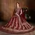 Gorgeous Maroon Dori & Sequins Embroidered Silk lehenga choli for wedding