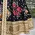 Bewitching Black Pearl, Dori and Sequins Embroidered Art Silk Semi Stitched wedding Lehenga