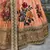 Hypnotizing Peach Pearl, Dori and Sequins Embroidered Art Silk Fabric Lehenga choli for bride