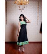 Black Cotton Aline dress