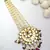 Maroon White Royal Kundan Maang Tikka