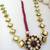 Maroon White Pacchi Kundan Rakhdi
