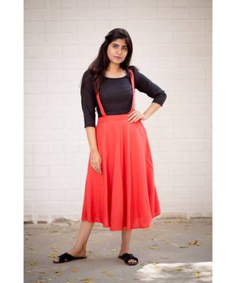 Pink Cotton Fit and Flare Dress 1
