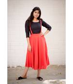 Pink Cotton Fit and Flare Dress