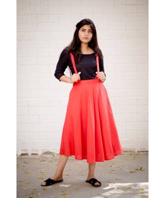 Pink Cotton Fit and Flare Dress 2