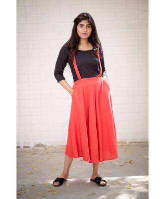 Pink Cotton Fit and Flare Dress 3