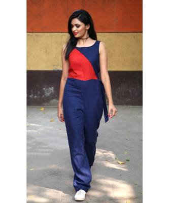 Navy Rayon Jumpsuit 2