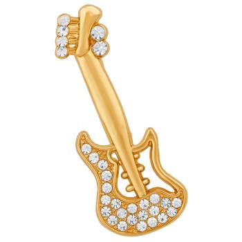 White crystal brooch 1