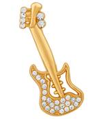 White crystal brooch