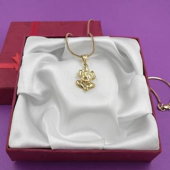 Saizen Gold Tone High Quality Pendant With Smooth Finish For Unisex 1