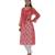 Ada Hand Embroidered Carrot Pink Faux Georgette Lucknowi Chikankari Kurti