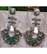 Regal Emerald Dangler Earrings