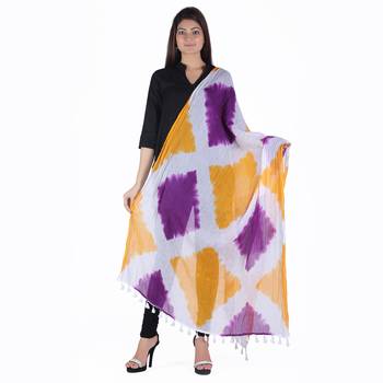 Multicolor Dyed Cotton Dupatta 1