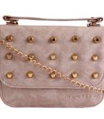 Women Casual White leatherette Sling Bag