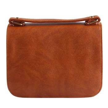 Women Casual Tan leatherette Sling Bag 3
