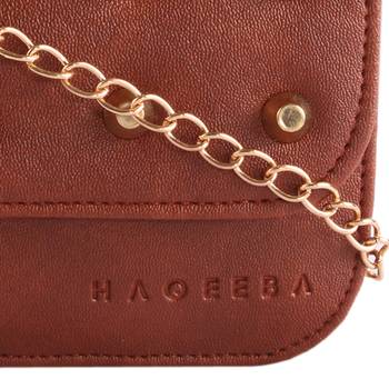 Women Casual Brown leatherette Sling Bag 5