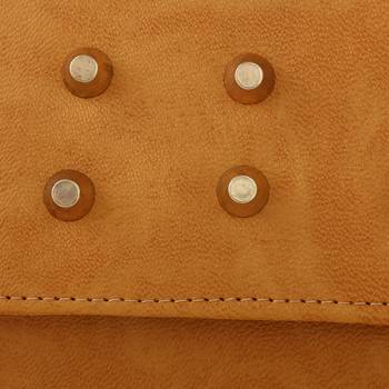 Women Casual Tan leatherette Sling Bag 5