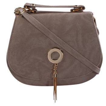 Women Casual White leatherette Sling Bag 1