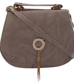 Women Casual White leatherette Sling Bag