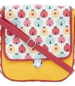 Haqeeba Casual Women Yellow Bugs Printed Sling Bag