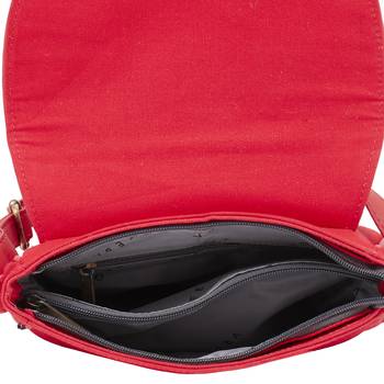 Haqeeba Casual Women Red Multi Face Printed Sling Bag 4