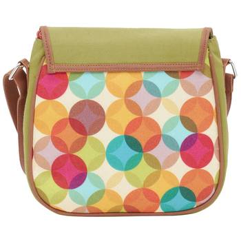 Haqeeba Casual Women Green Circled Printed Sling Bag 3