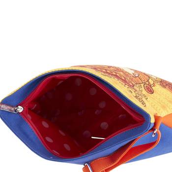 Haqeeba Casual Women Orange Ethnic Printed Sling Bag 4