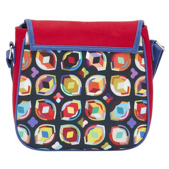 Haqeeba Casual Women Red Geometric Printed Sling Bag 3