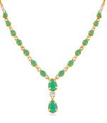 Green crystal necklaces