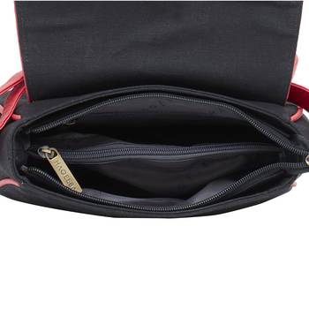 Haqeeba Casual Black, Multicolor Jacquard/Canvas Sling Bag 4