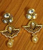 White Pearl Danglers-Drops