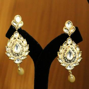 White Pearl Danglers-Drops 1