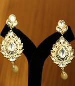 White Pearl Danglers-Drops