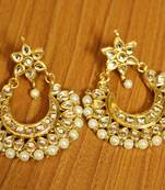 White Pearl Chandbali