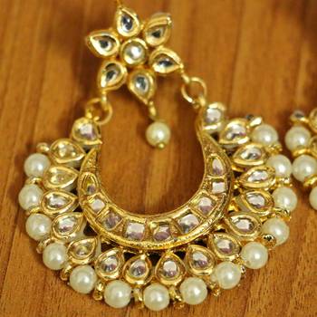 White Pearl Chandbali 2