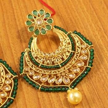 Green Onyx Chandbali 2