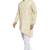 Designer Beige Linen Kurta With Churidar Pyjama For Men By Treemoda