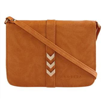 Women Casual Yellow leatherette Sling Bag 1