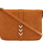 Women Casual Yellow leatherette Sling Bag