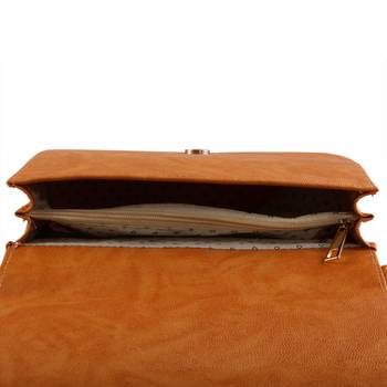 Women Casual Yellow leatherette Sling Bag 4